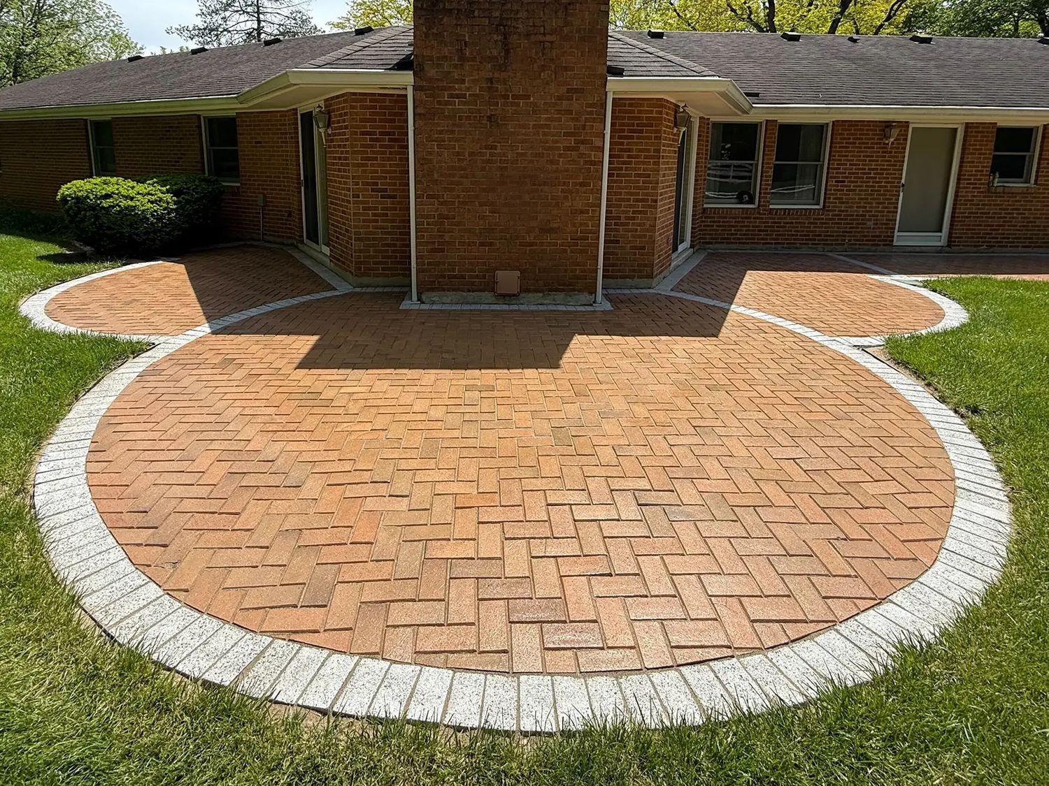 Repaired and sealed brick paver patio in Sarasota, FL